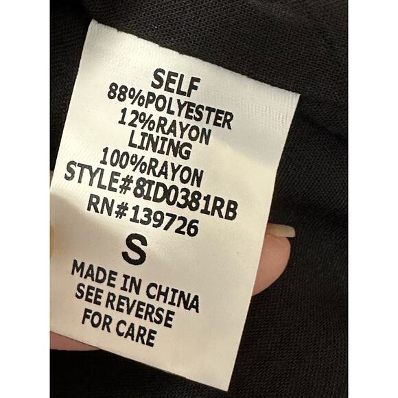 Honey Punch black red checkered doble breast coat size small - Picture 4 of 15